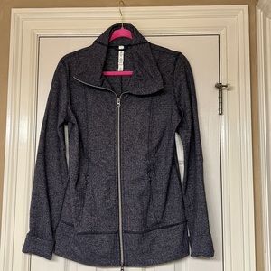 Lululemon navy and gray herringbone jacket size 8